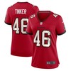 Carson Tinker Tampa Bay Buccaneers Womens Game Jersey - Red Nfl - Robokeg