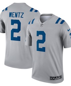 Carson Wentz Indianapolis Colts Inverted Legend Jersey - Gray Nfl - Robokeg