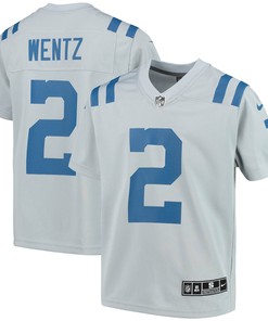 Carson Wentz Indianapolis Colts Inverted Team Game Jersey - Gray Nfl - Robokeg