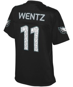 Carson Wentz Philadelphia Eagles Nfl Pro Line By Fanatics Branded Womens Super Bowl Lii Fashion Jersey - Black - Robokeg