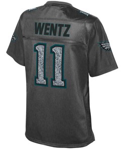 Carson Wentz Philadelphia Eagles Nfl Pro Line Womens Fashion Static Jersey - Gray - Robokeg