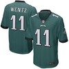 Carson Wentz Philadelphia Eagles Nike Game Jersey - Green - Robokeg