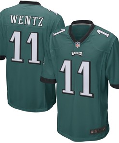 Carson Wentz Philadelphia Eagles Nike Game Jersey - Green - Robokeg
