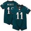 Carson Wentz Philadelphia Eagles Nike Infant Romper Jersey - Green - Robokeg