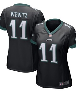 Carson Wentz Philadelphia Eagles Nike Womens Game Jersey - Black - Robokeg