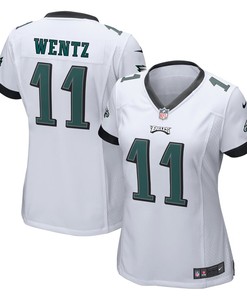 Carson Wentz Philadelphia Eagles Nike Womens Game Jersey - White - Robokeg