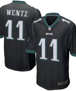 Carson Wentz Philadelphia Eagles Nike Youth Game Jersey - Black - Robokeg