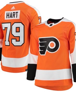 Carter Hart Philadelphia Flyers Adidas Home Primegreen Authentic Pro Player Jersey - Orange Nhl - Robokeg