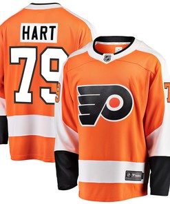 Carter Hart Philadelphia Flyers Fanatics Branded Breakaway Player Jersey - Orange Nhl - Robokeg