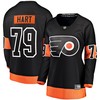 Carter Hart Philadelphia Flyers Fanatics Branded Womens Alternate Premier Breakaway Player Jersey - Black Nhl - Robokeg