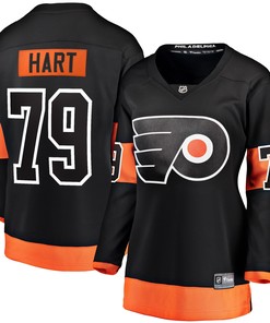 Carter Hart Philadelphia Flyers Fanatics Branded Womens Alternate Premier Breakaway Player Jersey - Black Nhl - Robokeg