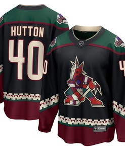 Carter Hutton Arizona Coyotes Fanatics Branded Home Breakaway Player Jersey - Black Nhl - Robokeg
