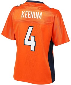 Case Keenum Denver Broncos Nfl Pro Line Womens Team Color Jersey - Orange - Robokeg