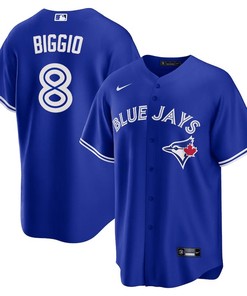 Cavan Biggio 8 Toronto Blue Jays Alternate Jersey - Royal - Robokeg
