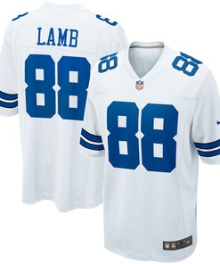 Ceedee Lamb Dallas Cowboys Game Team Jersey - White Nfl - Robokeg