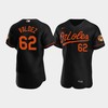 Cesar Valdez 62 Baltimore Orioles Black Alternate Jersey - Robokeg