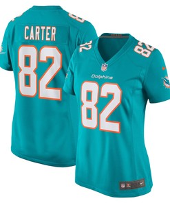 Cethan Carter Miami Dolphins Womens Game Jersey - Aqua Nfl - Robokeg