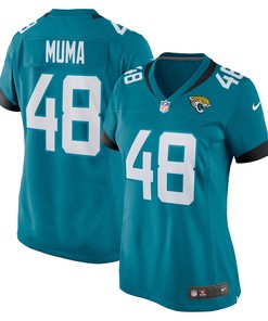 Chad Muma Jacksonville Jaguars Womens Game Jersey - Teal Nfl - Robokeg