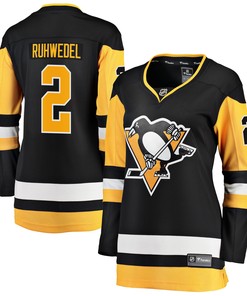 Chad Ruhwedel Pittsburgh Penguins Fanatics Branded Womens Premier Breakaway Player Jersey - Black Nhl - Robokeg