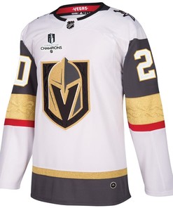 Chandler Stephenson 20 Vegas Golden Knights Stanley Cup 2023 Champions Patch Away Breakaway Men Jersey - White - Robokeg