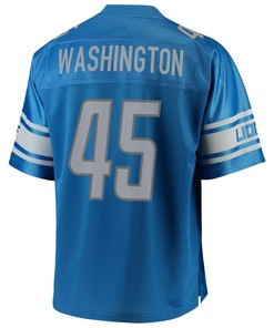 Charles Washington Detroit Lions Nfl Pro Line Team Color Player Jersey - Blue - Robokeg
