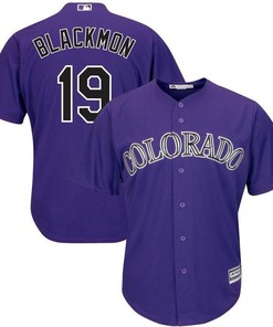Charlie Blackmon Colorado Rockies Alternate Official Cool Base Player Jersey - Purple - Robokeg