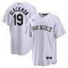 Charlie Blackmon Colorado Rockies Home Replica Player Name Jersey White Mlb - Robokeg
