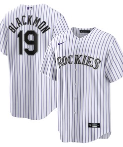 Charlie Blackmon Colorado Rockies Home Replica Player Name Jersey White Mlb - Robokeg