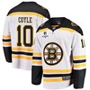 Charlie Coyle 10 Boston Bruins Stanley Cup 2023 Playoffs Patch Away Breakaway Men Jersey - White - Robokeg
