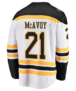 Charlie McAvoy 21 Boston Bruins Stanley Cup 2023 Playoffs Patch Away Breakaway Men Jersey - White - Robokeg