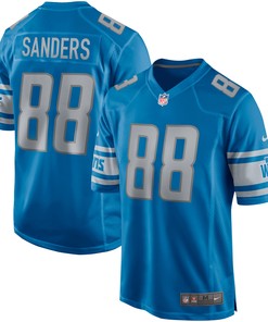 Charlie Sanders Detroit Lions Game Retired Player Jersey - Blue Nfl - Robokeg