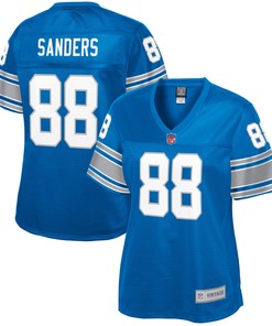 Charlie Sanders Detroit Lions Nfl Pro Line Womens Retired Player Replica Jersey - Royal Nfl - Robokeg