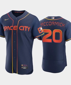 Chas McCormick 20 Houston Astros Men's Jersey 2022-23 City Connect - Navy - Robokeg
