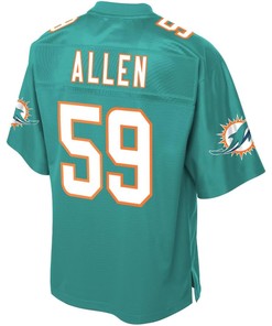 Chase Allen Miami Dolphins Nfl Pro Line Team Player Jersey - Aqua - Robokeg