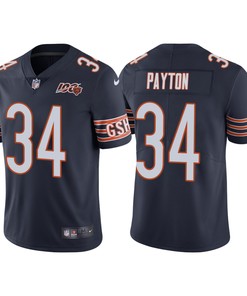 Chicago Bears 100th Anniversary Walter Payton Navy Limited Jersey - Robokeg