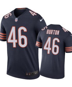 Chicago Bears #46 Michael Burton Nike Color Rush Navy Jersey - Robokeg