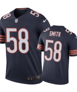 Chicago Bears #58 Roquan Smith Nike Color Rush Navy Jersey - Robokeg