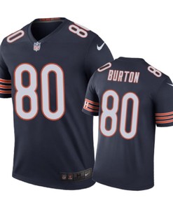 Chicago Bears #80 Trey Burton Nike Color Rush Navy Jersey - Robokeg