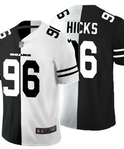 Chicago Bears Akiem Hicks #96 Nfl 2020 Black And White Jersey - Robokeg