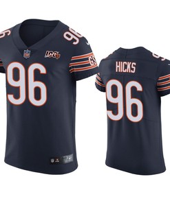 Chicago Bears Akiem Hicks Navy 100th Season Vapor Elite Jersey - Robokeg