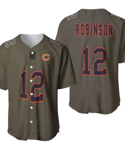 Chicago Bears Allen Robinson #12 Great Player Nfl Salute To Service Retired Player Limited Olive Jersey Style Gift For Bears Fans Baseball Jersey - Robokeg