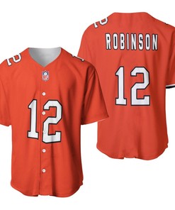 Chicago Bears Allen Robinson #12 Nfl Great Player American Football Team Custom Game Orange 3d Designed Allover Gift For Bears Fans Baseball Jersey - Robokeg