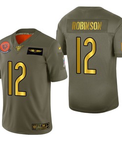 Chicago Bears Allen Robinson 2019 Salute To Service Nfl 100 Mens Jersey Metallic - Robokeg