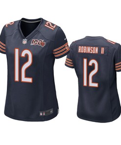 Chicago Bears Allen Robinson Ii Navy 100th Season Game Jersey - Womens - Robokeg