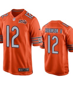 Chicago Bears Allen Robinson Ii Orange 100th Season Game Jersey - Mens - Robokeg