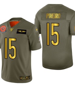 Chicago Bears Brandeddy Pineiro 2019 Salute To Service Nfl 100 Mens Jersey Metallic - Robokeg