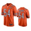 Chicago Bears Brian Urlacher Orange 100th Season Game Jersey - Mens - Robokeg