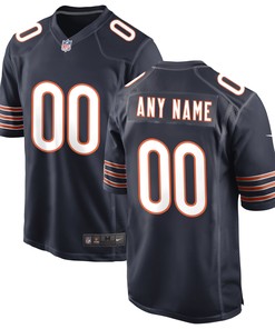 Chicago Bears Custom Game Jersey Navy Custom Jerseys Nfl - Robokeg