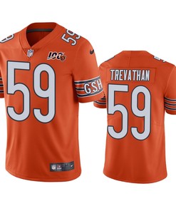 Chicago Bears Danny Trevathan Orange 100th Season Vapor Limited Jersey - Robokeg