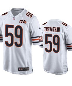 Chicago Bears Danny Trevathan White 100th Season Game Jersey - Men - Robokeg